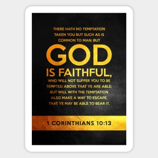 1 Corinthians 10:13 Bible Verse Wall Art Sticker